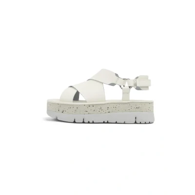 Image of Camper Oruga UP Platform sandals, Women&#039;s, Size: 5, Weiß natural Leather