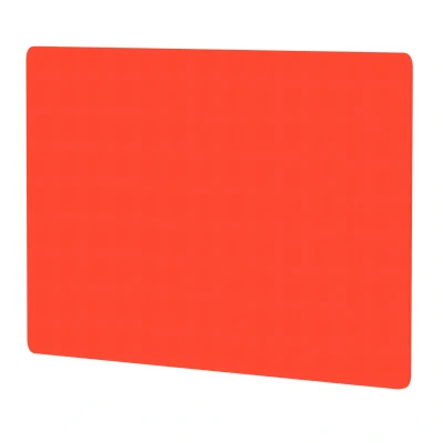 Image of Air Screen for B2B Desk 1200x800mm Bespoke Tabasco Orange Fabric