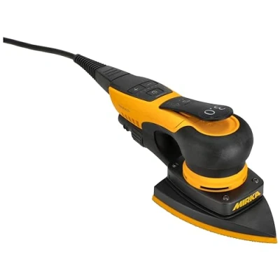 Image of Mirka DEOS II 663 Delta Sander 300 W Triangular Low Vibration Orbital for dust Free Sanding of Wood, Drywall &amp; Metal with Hook Loop Sandpaper / MID6634044