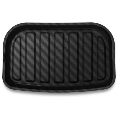 Image of Spigen Tesla Model Y Rear Trunk Well Storage Mat Cargo Liner, All Weather Floor Mats, Boot Waterproof, Easy To Clean Material, Designed for Accessories Carbon Edition