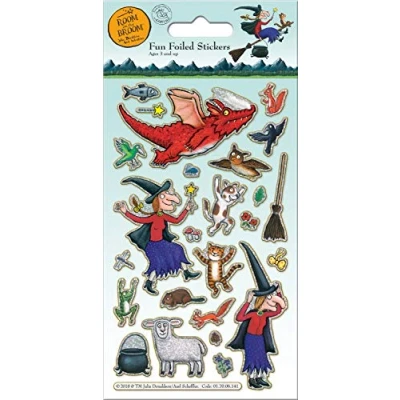 Image of Paper Projects 01.70.06.141 Room On The Broom Sparkly Reusable Sticker Pack, 19.5cm x 9.5cm