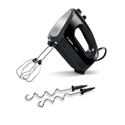 Image of Bosch MFQ2420BGB Hand mixer Clever Mixx 400W Black Brushed stainless steel