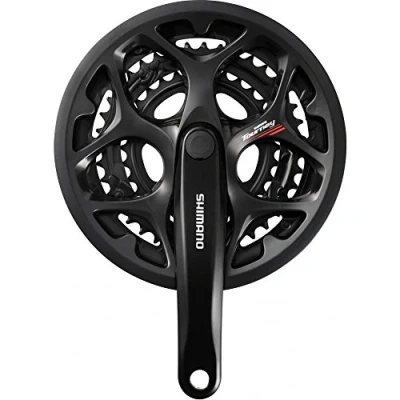 Image of Shimano A073A Chain Set Black, 50/39/30 Teeth/Large