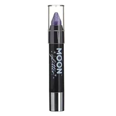 Image of Holographic Glitter Paint Stick/Body Crayon makeup for the Face &amp; Body by Moon 3.5g Purple