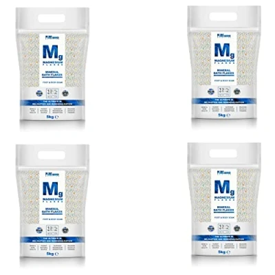Image of Magnesium Flakes 20KG Foot Body Bath Soak Mineral for Dead Sea Salt Chloride Salts Vegan GMO Free Gluten by PSN