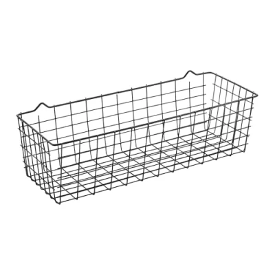 Image of Metaltex Multipurpose Basket, metal, Black, 33x12x9 cm