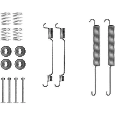 Image of 4540440, 4540441, YC152A225AB, YC152A225BB Accessory Kit, brake shoes HELLA 8DZ 355 200 641 FORD: Transit Mk5 Platform / Chassis, Van