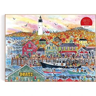 Image of Galison 9780735374928 Michael Storrings Autumn By the Sea Jigsaw Puzzle, Multicoloured, 1000 Pieces