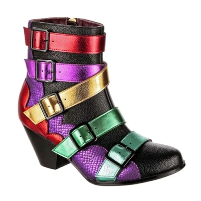 Image of Irregular Choice Seal The Deal Boots, Pink Multi, EUR 36 (UK 3.5)