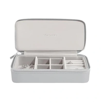 Image of Stackers Pebble grey Large &amp; Petite Travel Jewellery Box