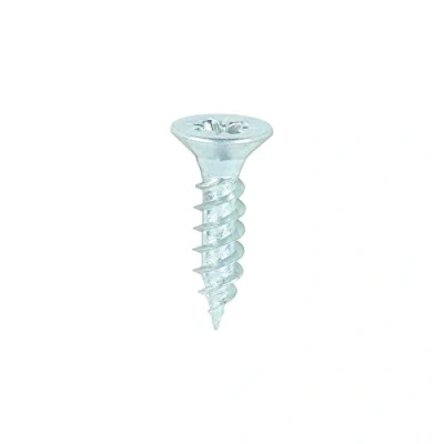 Image of TIMCO Twin Threaded Woodscrews PZ Double Countersunk 7 x 5/8 Zinc Plated Box of 200