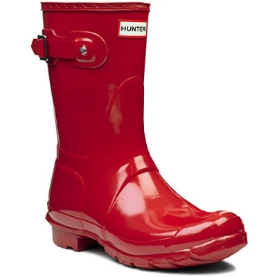 Image of Hunter Women&#039;s Original Short Rain Boots Red 5