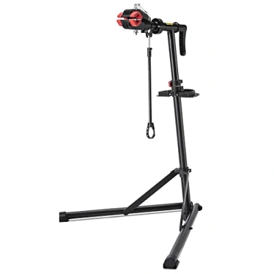 Image of CXWXC Bike Stand Heavy Duty Repair Bicycle with Welded Clamp Head 360 Rotatable Quick Release (Black)