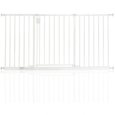 Image of Bettacare Extra Wide Hallway Dog Gate, 140cm 146cm, White, Pressure Fit Pet Puppy Safety Barrier