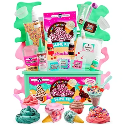 Image of Original Stationery Sweet Sprinkles Ice Cream Slime Kit for Girls, Yummy Making to Create Sundae Girls &amp; More, Fun Birthday Gift