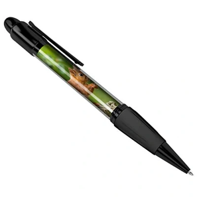Image of DV DESIGN Red Squirrel Black Ballpoint Pen Nature Wildlife Wild Animal Forest #15680