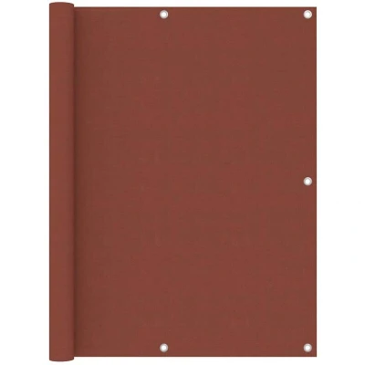 Image of vidaXL Balcony Screen Terracotta 120x600 cm Oxford Fabric