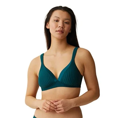 Image of Naturana Women&#039;s Non Wired Padded Bra Everyday 5247 Dark Green 42B