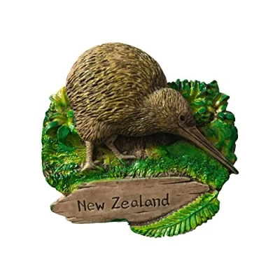 Image of Kiwi Bird New Zealand 3D Fridge Magnet Tourist Souvenirs Sticker,Hand Made Resin Home Decor Refrigerator