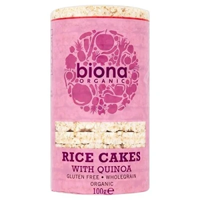 Image of Biona Organic Rice Cakes with Quinoa 100g Pack of 2