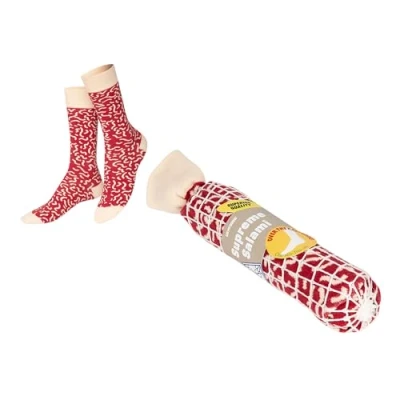 Image of EAT MY Socks 1 Pair Supreme Salami Cotton One Size