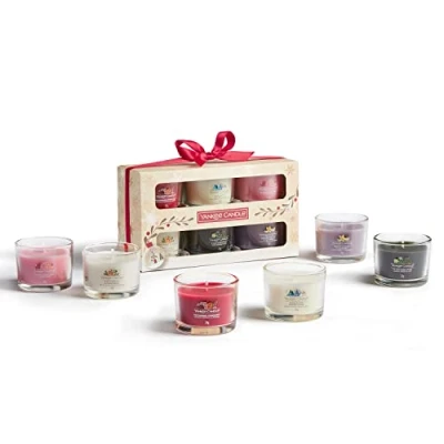 Image of Yankee Candle Gift Set 6 Scented Filled Votive Candles Snow Globe Wonderland Collection
