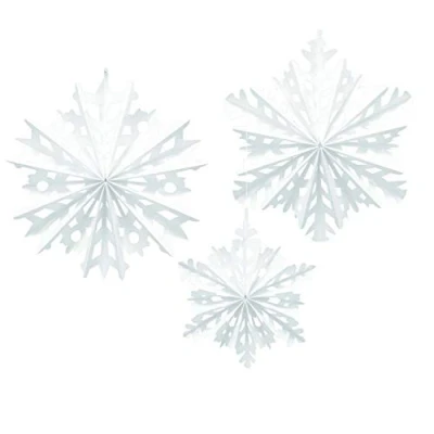 Image of Amscan 290956 Fan Dec Kit Paper Snowflake