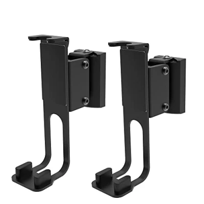 Image of conecto Wall Mount for Speakers Compatible with Sonos® One, One SL, Play:1, Maximum Load 3 kg, Set of 2, Black