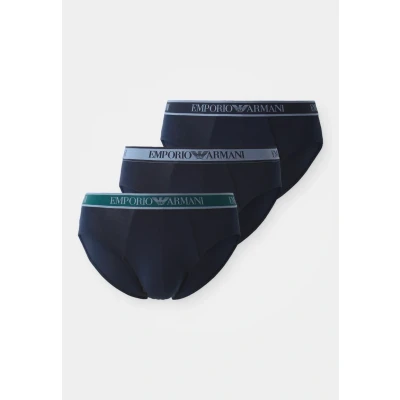 Image of Emporio Armani Brief 3 PACK Briefs, Men&#039;s, Size: Medium, Blue