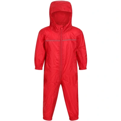 Image of Regatta Kids Paddle Rain Suit 60 72 Months Classic Red