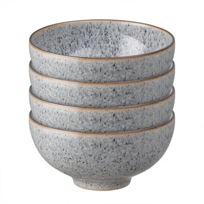 Image of Denby Studio Grey Set Of 4 Rice Bowls