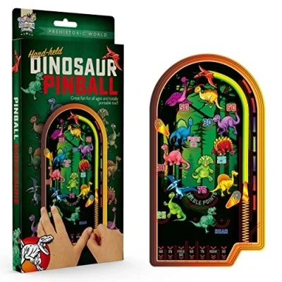 Image of Funtime Gifts Dinosaur Pinball Game Retro