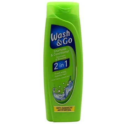 Image of Wash &amp; Go Anti Dandruff 2in1 Shampoo Conditioner 12 x 200ml