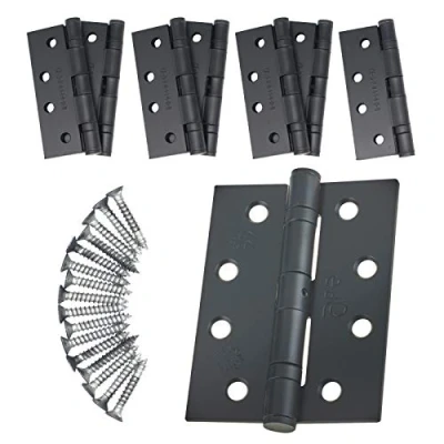 Image of Door Hinge 4&quot; / 102mm Black Ball Bearing Washer CE Grade 11 for Fire 4 Pair