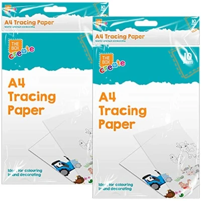 Image of 20 Sheets of A4 Tracing Paper Ultra Thin 40gsm Easy View Art &amp; Craft Copying Drawing Sheet