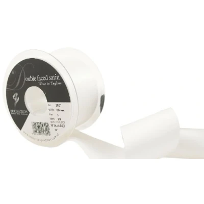 Image of Berisfords Ribbon, White, 50 mm