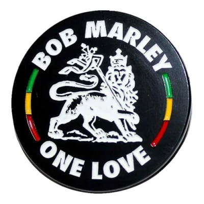 Image of Bob Marley Lion Pin Badge One Size