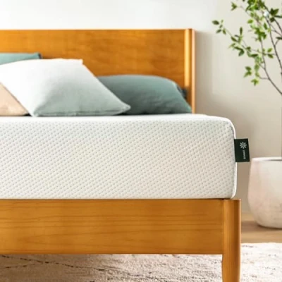 Image of Zinus Mattresses, Polyester Memory Foam, White, Twin