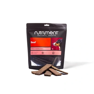 Image of Natural Treats Gourmet Beef Meaty Strips (1kg) British Made Grain Free Air Dried Dog Chew