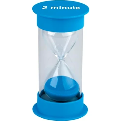 Image of Teacher Created Resources 2 Minute Sand Timer Medium 20758,Blue