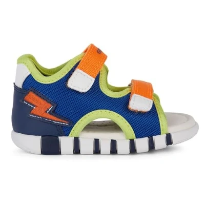 Image of Geox Baby B Iupidoo Boy Sandal, Royal Orange, 6 UK Child