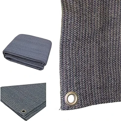 Image of UKB4C Breathable &amp; Weatherproof Caravan Awning Carpet Weaveatex Motorhome Tent Groundsheet Matting Blue/Grey