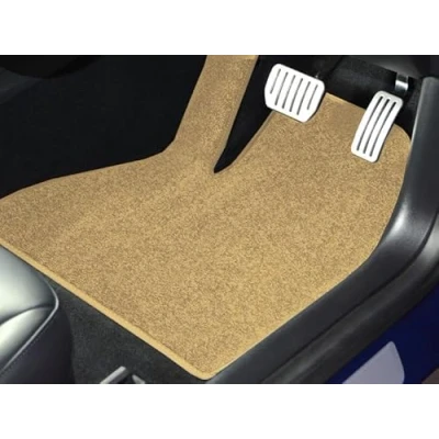 Image of Car Mat Set Compatible With Skoda Kamiq (2019 Date) Ultimate Carpet Mats In Beige, Super, Super Hard Wearing, Non Slip