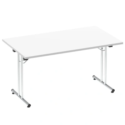 Image of Impulse 1400mm Folding Rectangular Table White Top