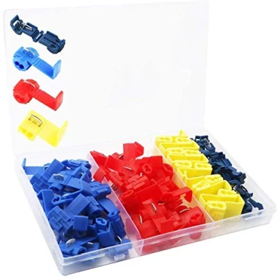 Image of RUNCCI YUN 60pcs Quick Splice Connector Terminals,Wire Connectors, Electrical Wire Branch 20Pcs Red, Blue, 10Pcs Yellow,10 pcsLight blue