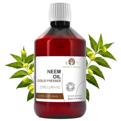 Image of Organic Virgin Neem Oil Cold Pressed 100% Pure 3.51 Fl.oz Natural Undiluted Carrier Skin Care Plant Insect Repellent Garden Spray 1:20 Dilution (5ml / liter)