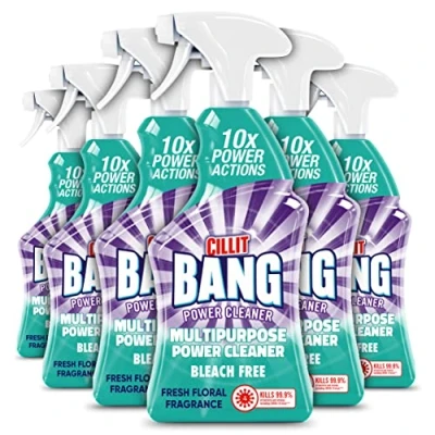 Image of Cillit Bang Multi Purpose Cleaner Spray, Cleaning Spray Ideal for Stains and Rust Around the House, Size: 750ml (Pack of 6)