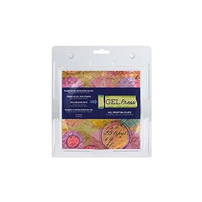 Image of Gel Press Monoprinting Print Plate 6 Circle (15.2 cm) Printmaking Supplies Reusable Printing Plates for Art Card Making, Scrapbooking, Journaling, Arts &amp; Crafts