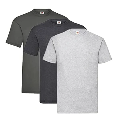 Image of Fruit of the Loom Valueweight T Shirt Various Colour Sets S M L XL XXL 3XL 4XL 5XL, 1 x graphite + dark heather grey note pad,