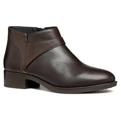 Image of Geox Women&#039;s D Felicity B Ankle Boot, Dk Brown, 5 UK